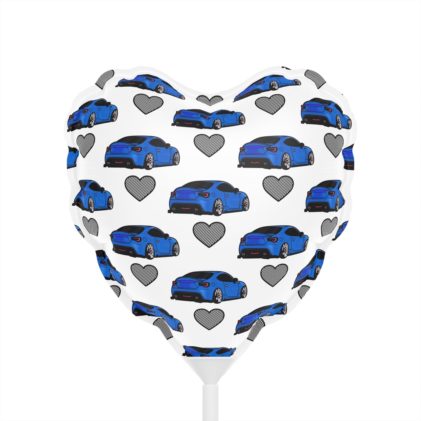 BRZ/GT86 BLUE Balloons (Round and Heart-shaped), 6"