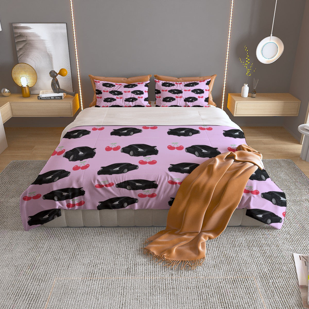 370Z Three Piece Duvet Cover Bedding Set