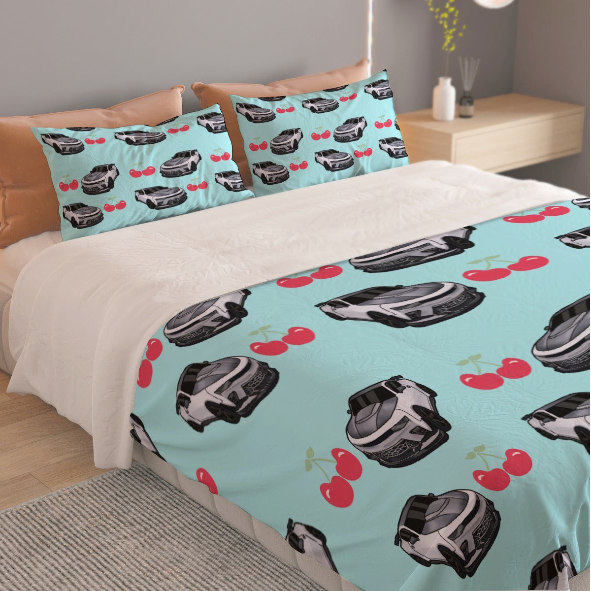Camaro ZL1Three Piece Duvet Cover Bedding Set