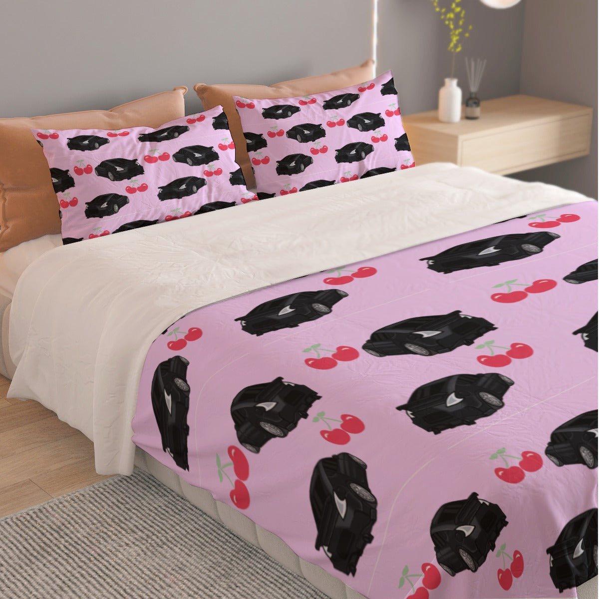 370Z Three Piece Duvet Cover Bedding Set