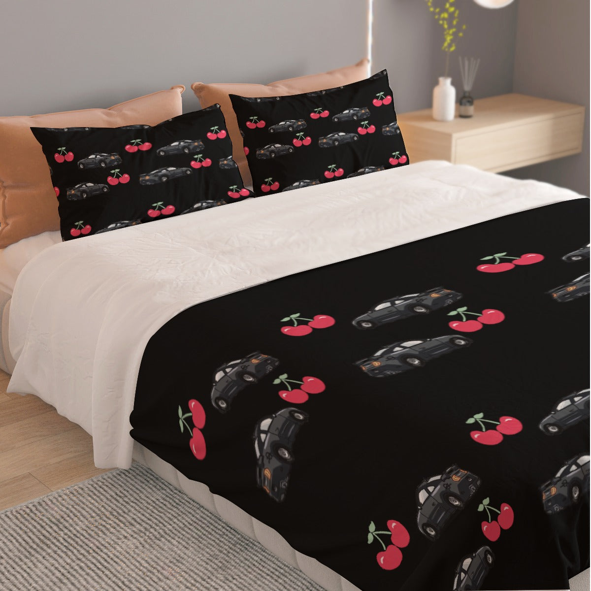 Mustang Three Piece Duvet Cover Bedding Set