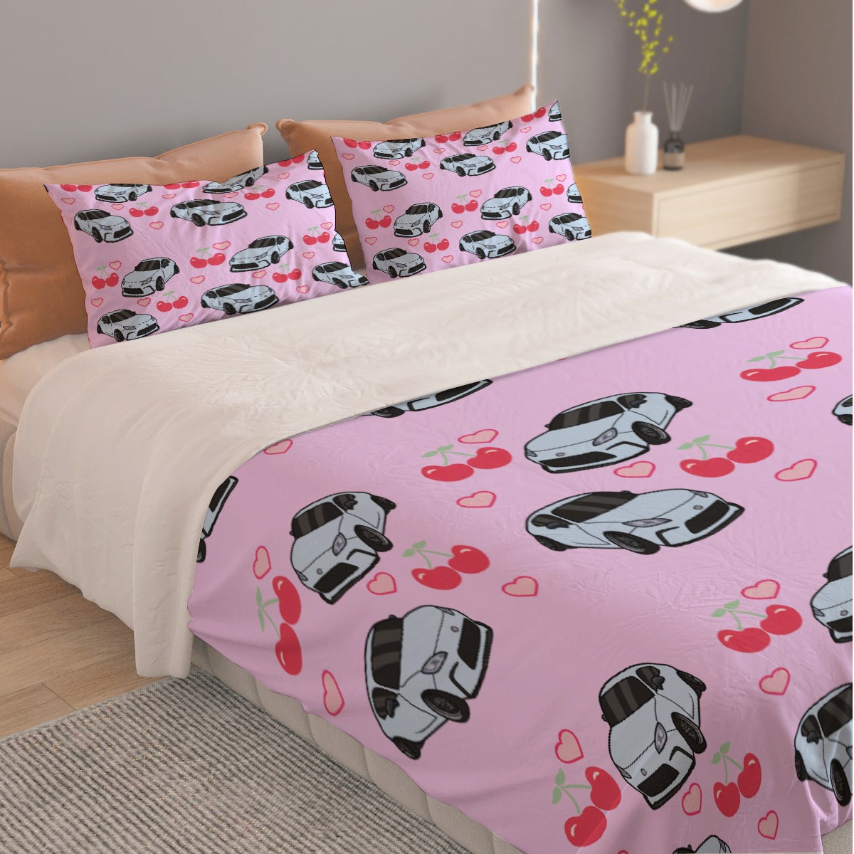 GR86 Three Piece Duvet Cover Bedding Set