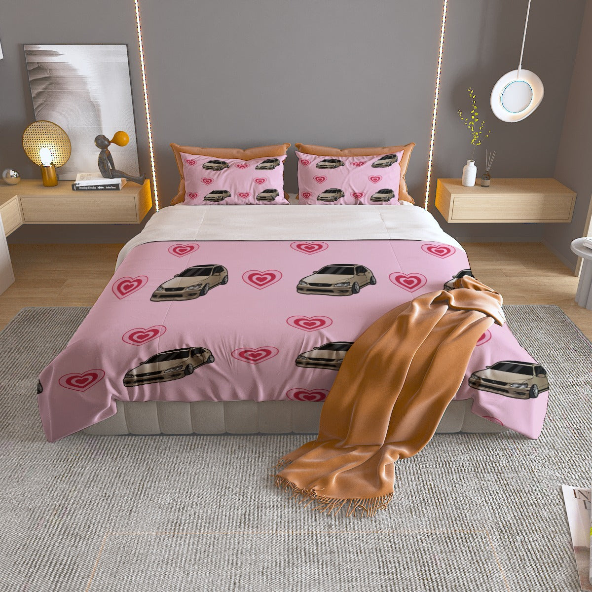 IS300 Three Piece Duvet Cover Bedding Set