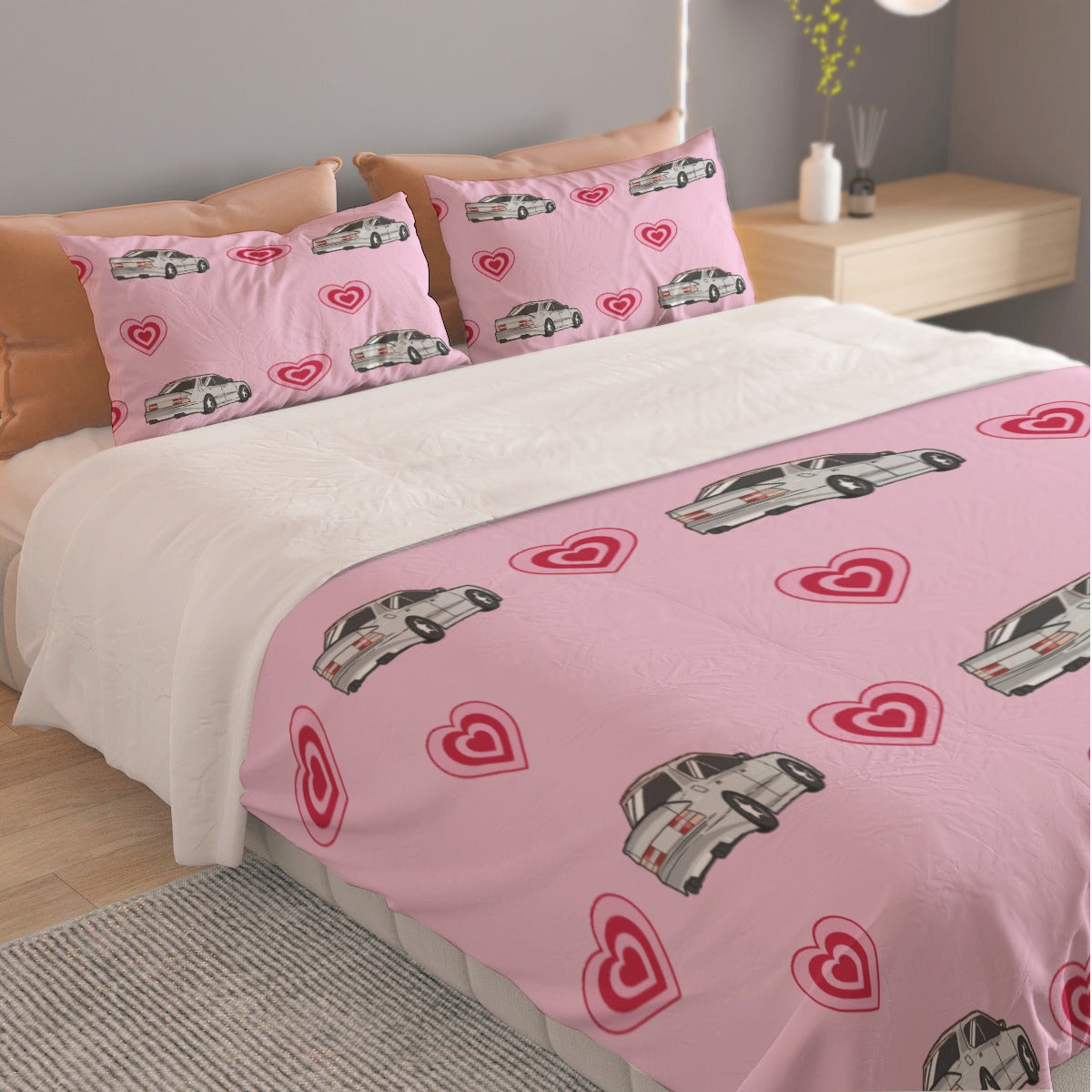 LS400 Three Piece Duvet Cover Bedding Set