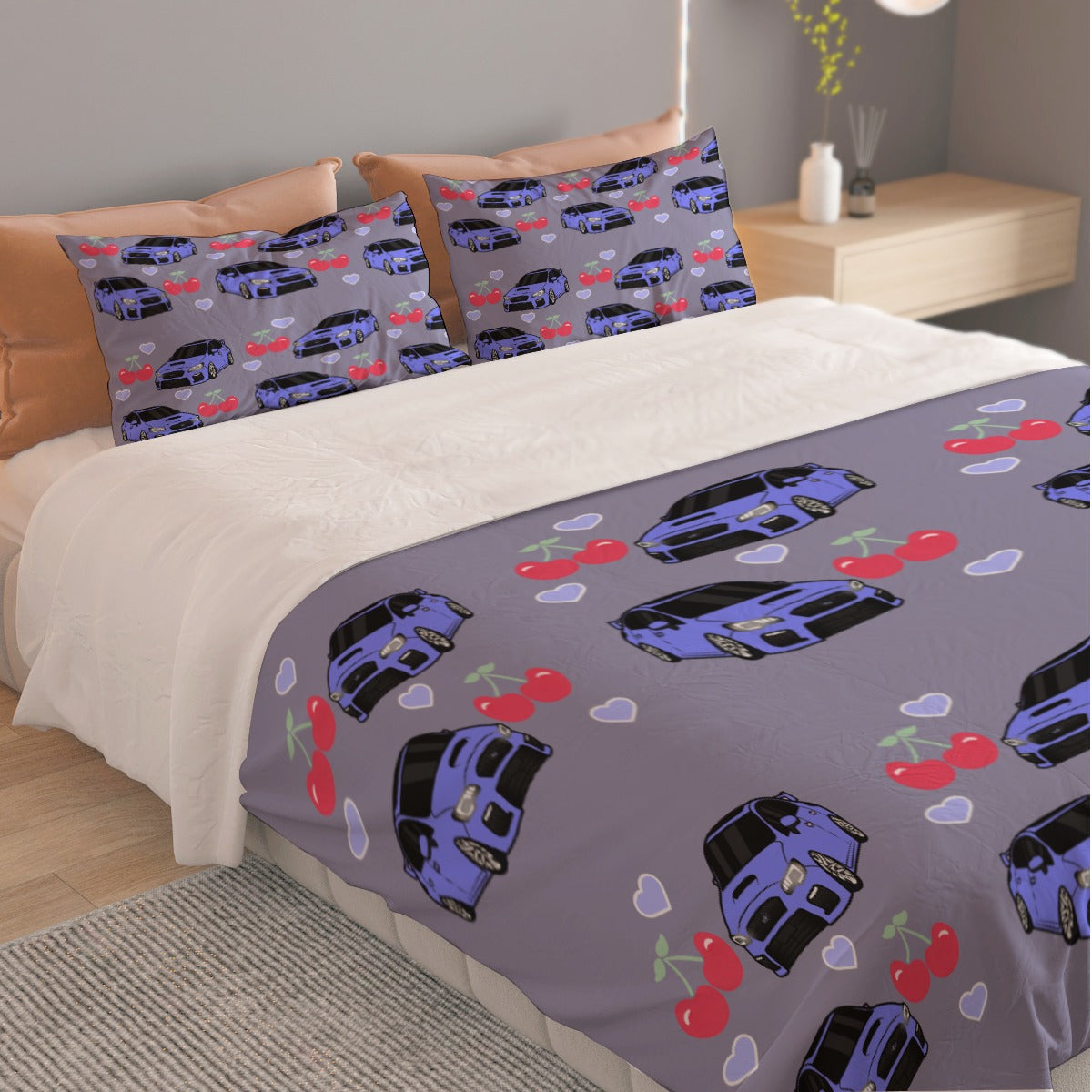 WRX / STI Blue Three Piece Duvet Cover Bedding Set
