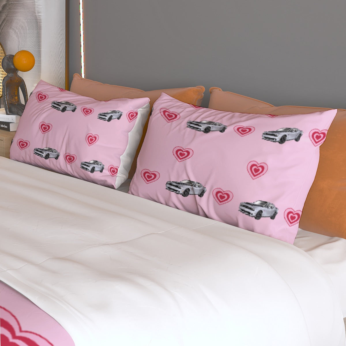 Challenger Heart Sokuraii Three Piece Duvet Cover Bedding Set