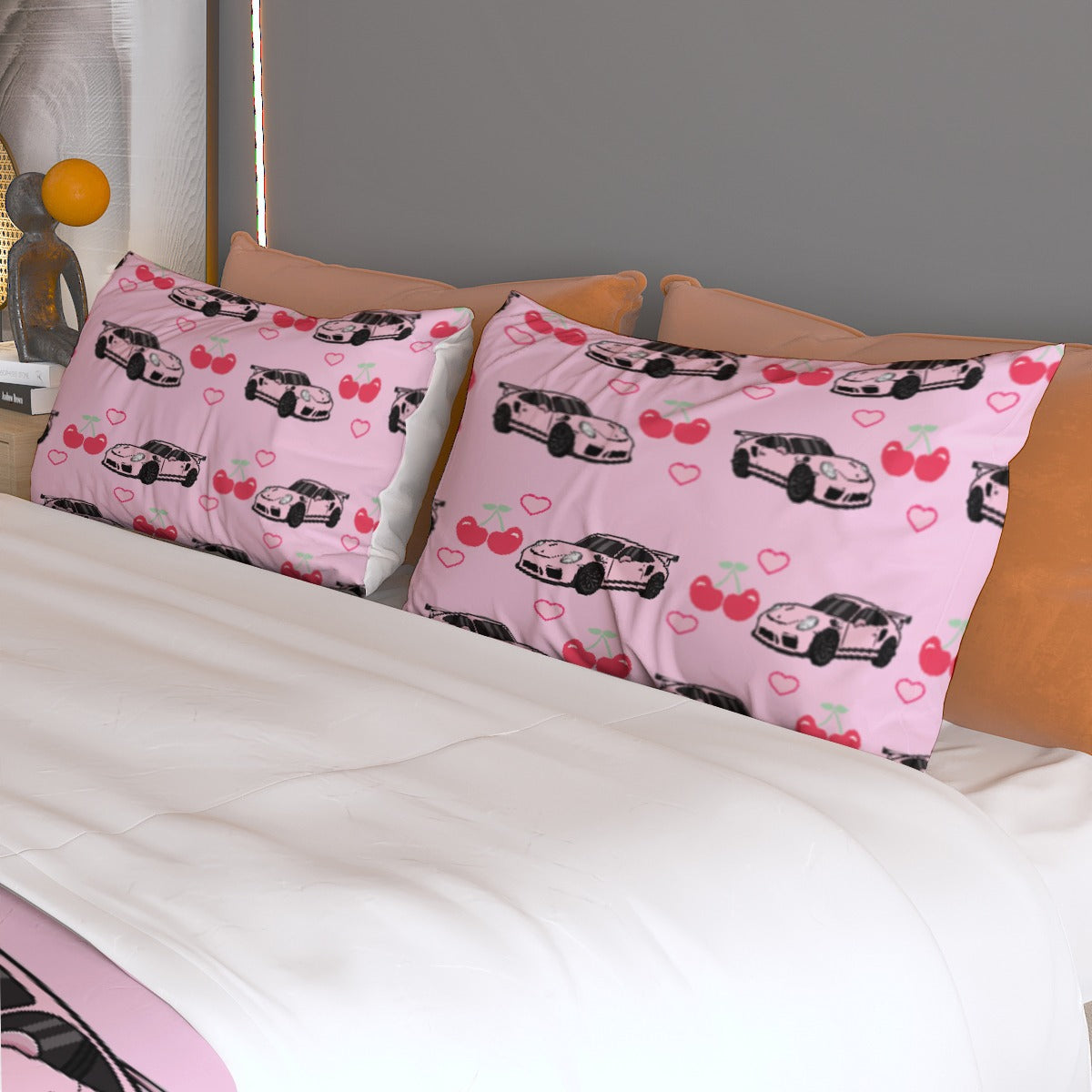 Porsche Three Piece Duvet Cover Bedding Set