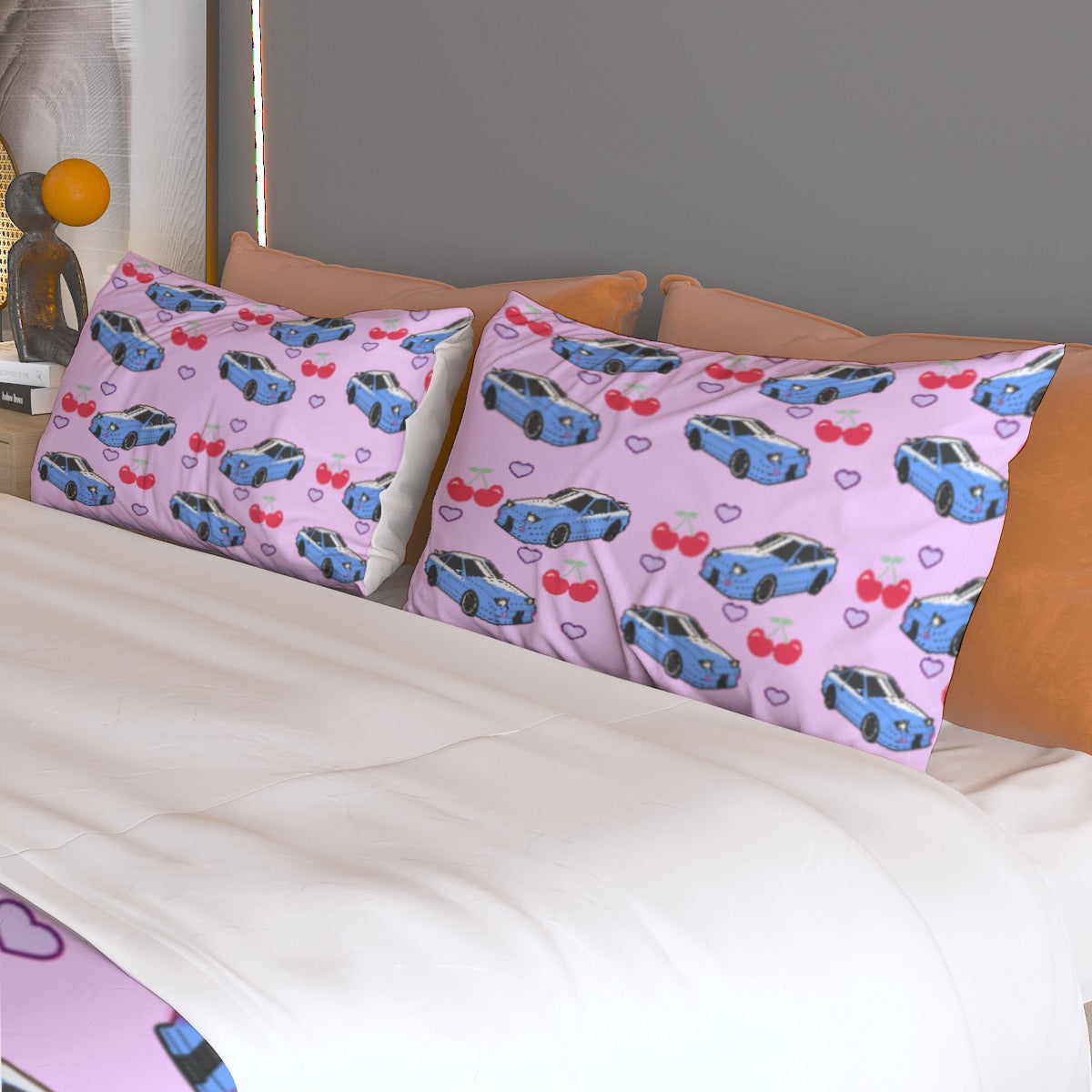 240SX Purple Three Piece Duvet Cover Set