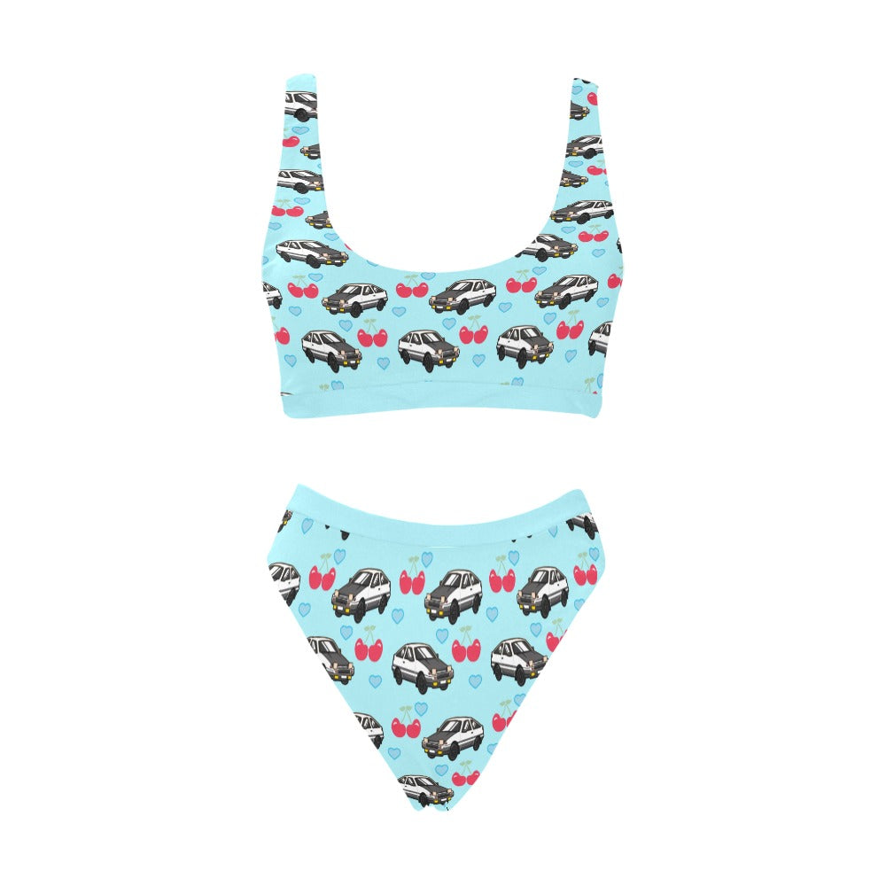 AE 86 SET Sport Top & High-Waisted Bikini Swimsuit