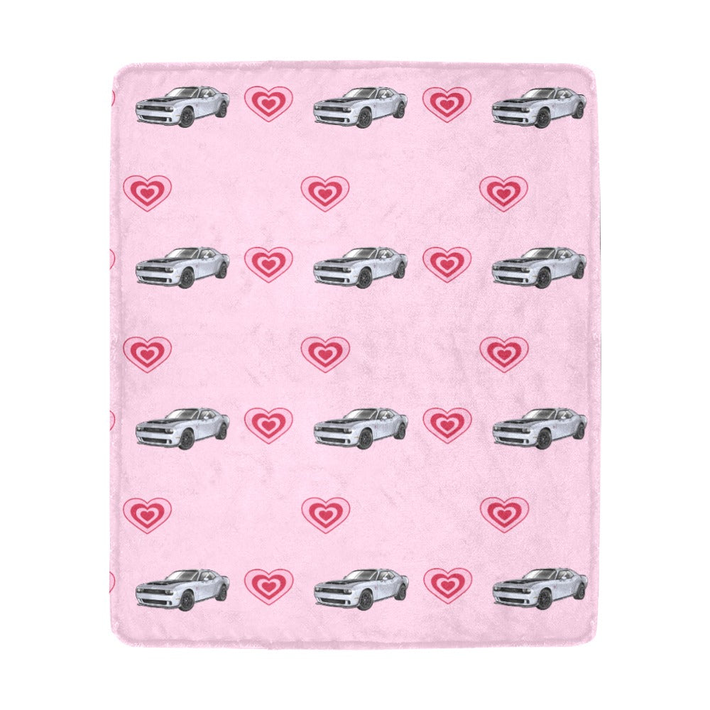 Challenger Heart Fleece Blanket 50" x 60"
