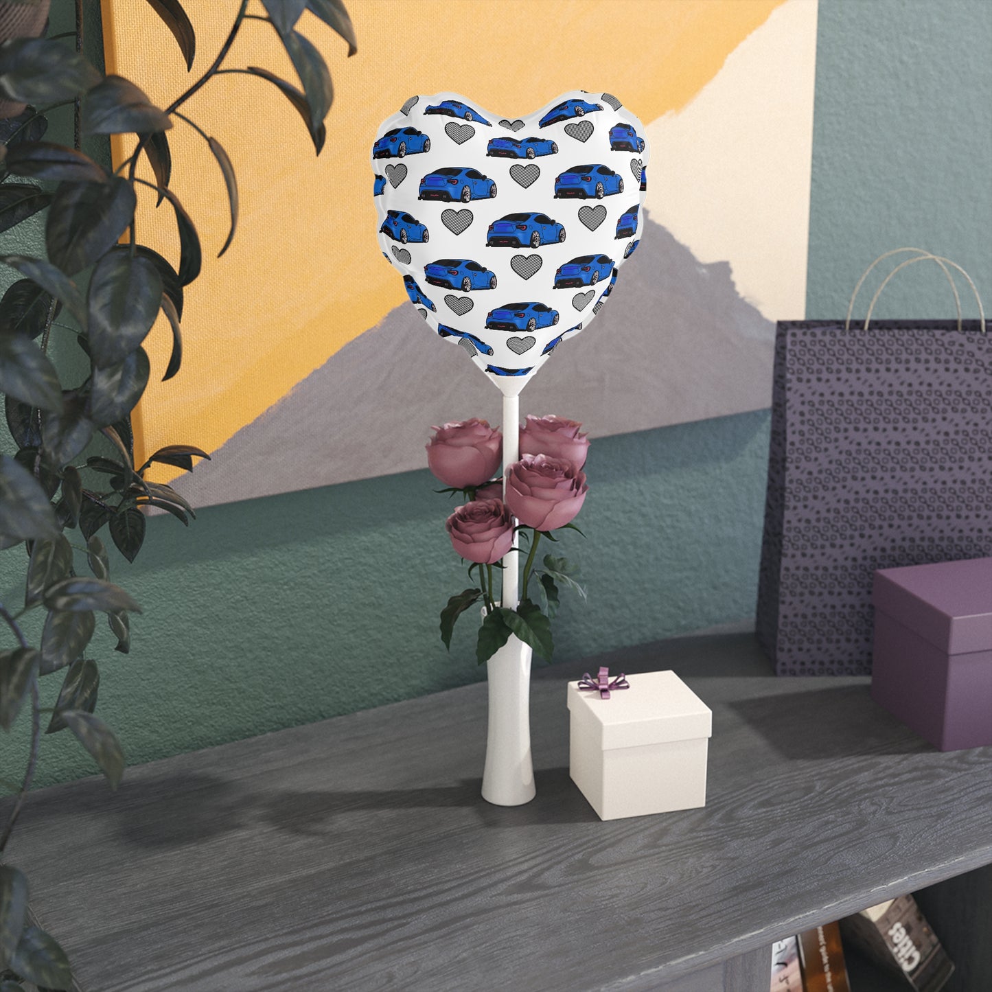 BRZ/GT86 BLUE Balloons (Round and Heart-shaped), 6"