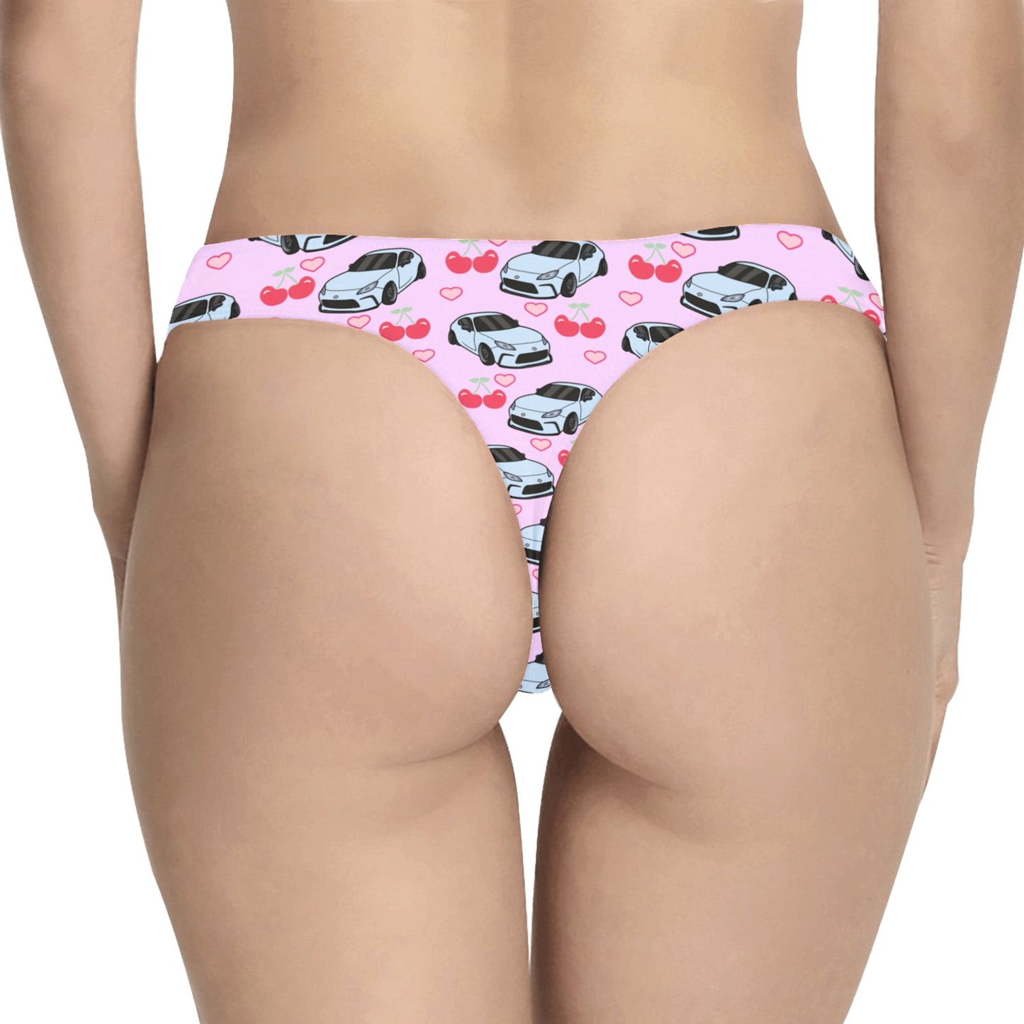 GR86 CHERRY HEART PURPLE thong Women's Thongs