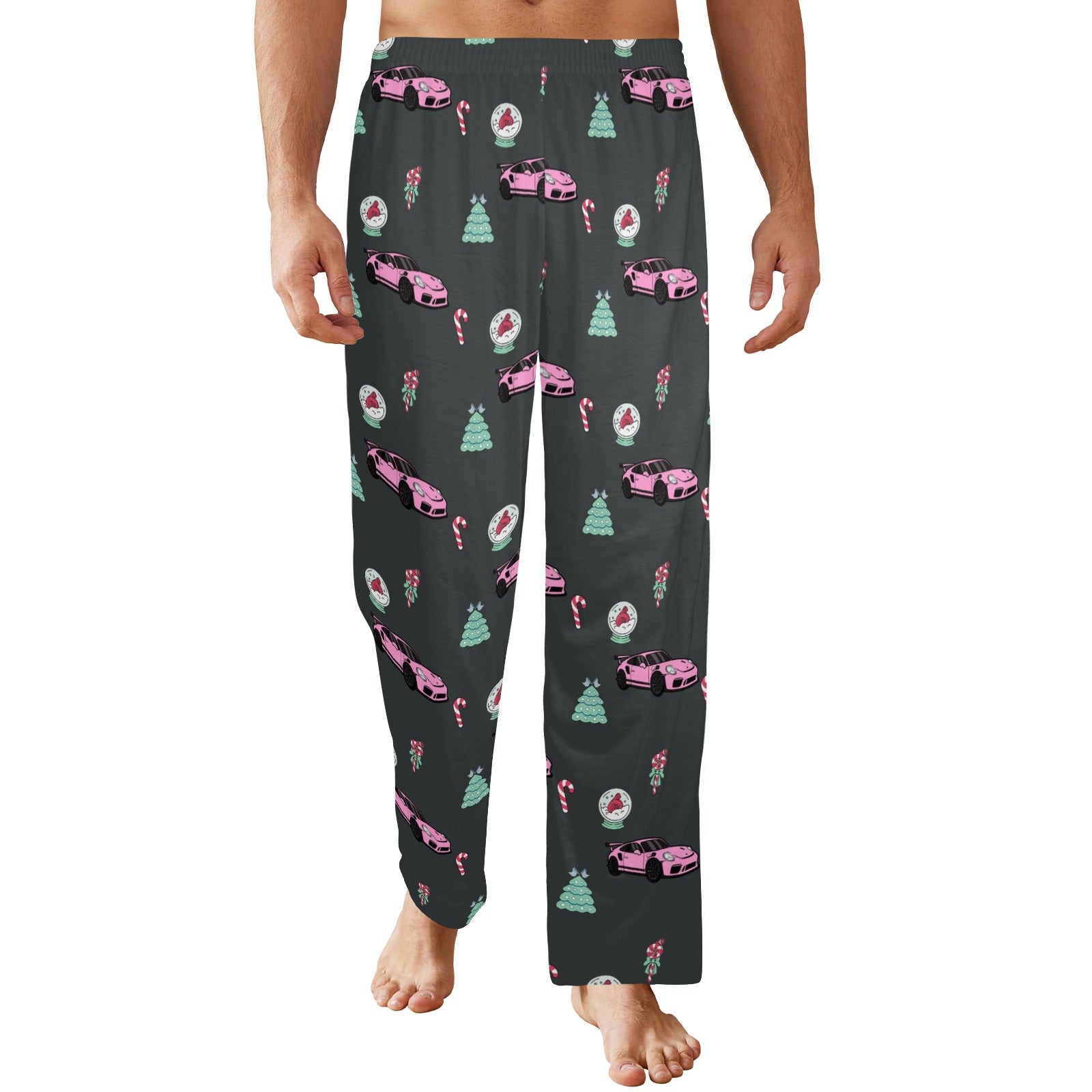 Unisex Pink/black Porsche Christmas Pajamas GT3 | Sokuraii