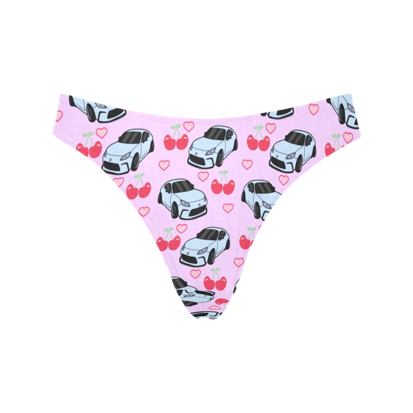 GR86 CHERRY HEART PURPLE thong Women's Thongs