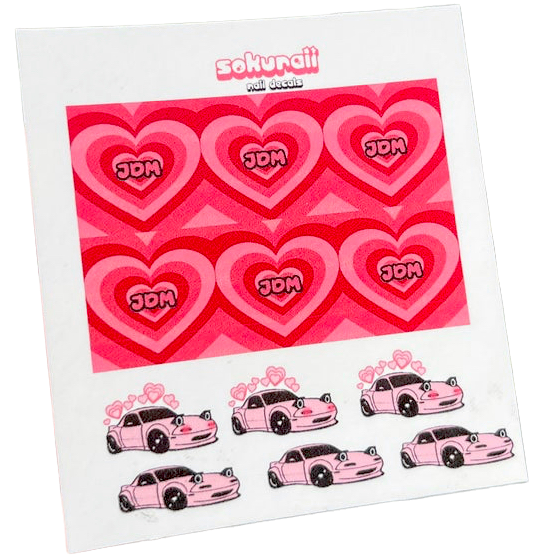 JDM Pink Nail Decal