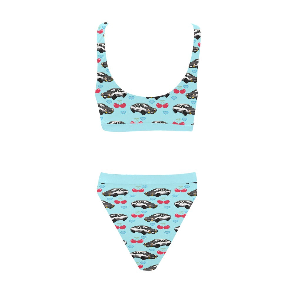 AE 86 SET Sport Top & High-Waisted Bikini Swimsuit