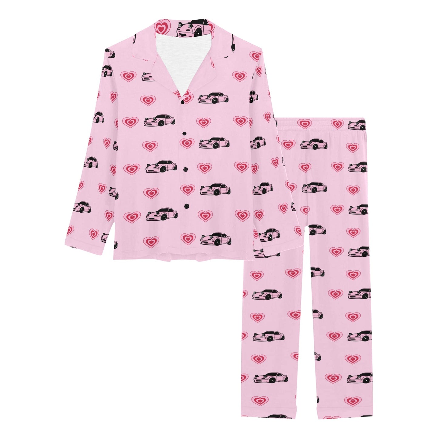 Pink Heart Miata Pajama Set