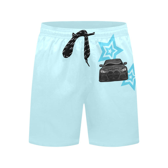 Swim Shorts M4 Light Blue Stars