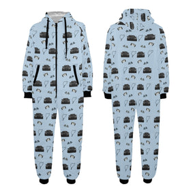 Unisex M4 Onesie Pajamas Nurburgring Race Pattern