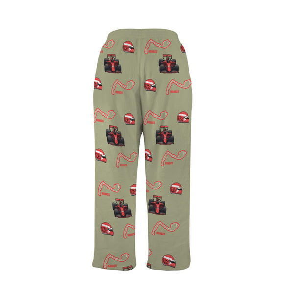 Formula 1 Men's TRACK Moss Green Fleece/ Plush Pajamas SF25