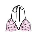 Top/Bottom Miata Aloha Pink/Black Bikini-1