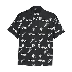 Black Miata Aloha Men's Hawaiian Shirt