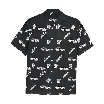 Black Miata Aloha Men's Hawaiian Shirt