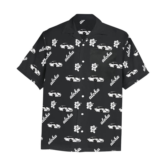 Black Miata Aloha Men's Hawaiian Shirt