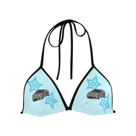 Top/Bottom Carrera GT Light Blue Star Bikini