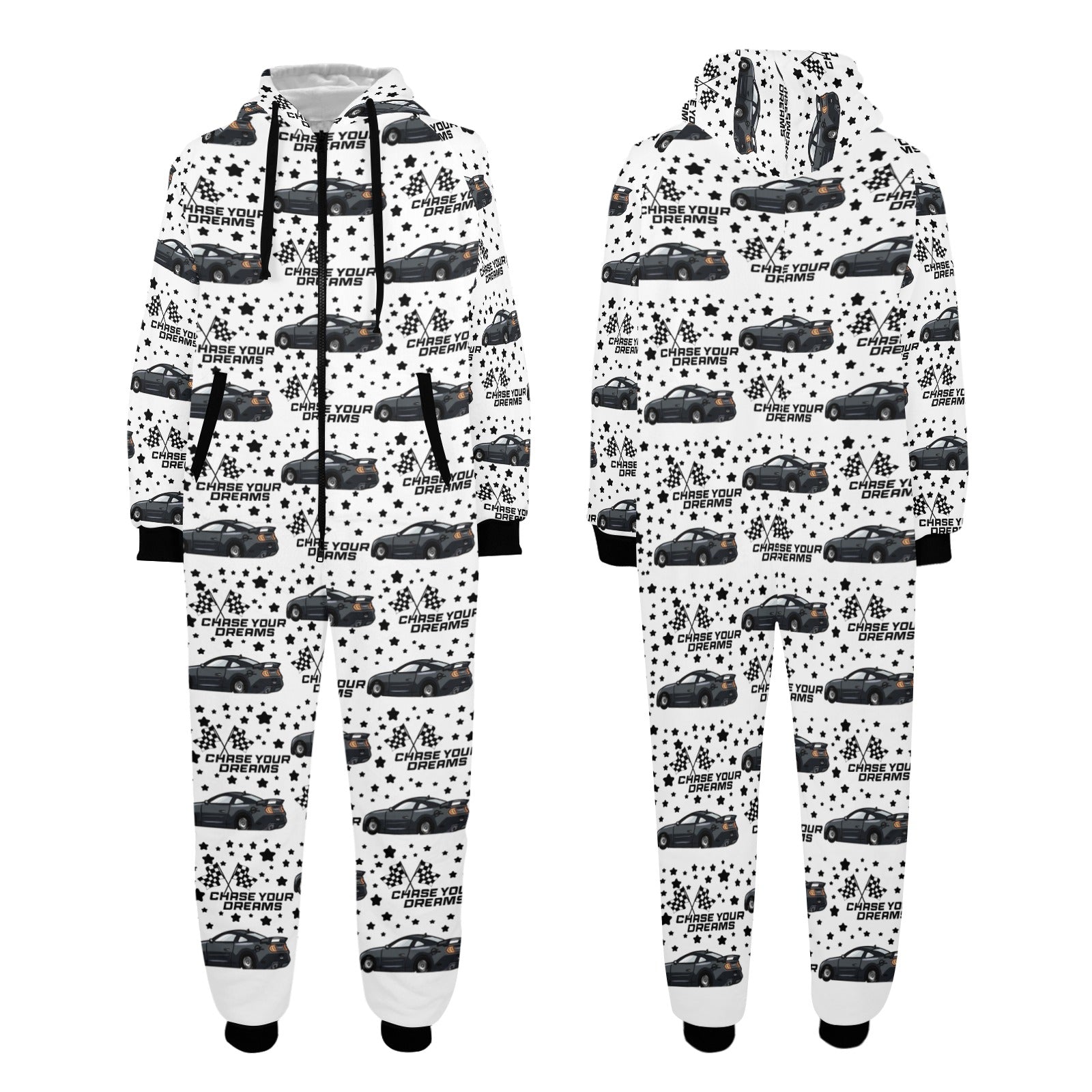 Unisex 5.0 Mustang Onesie Pajamas Chase UR dreams Pattern