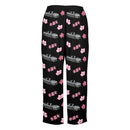 NSX Cherry Blossom X Goodluck Pajama Pants Women Black-2