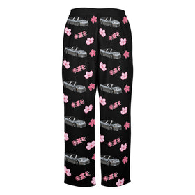 NSX Cherry Blossom X Goodluck Pajama Pants Women Black - 0