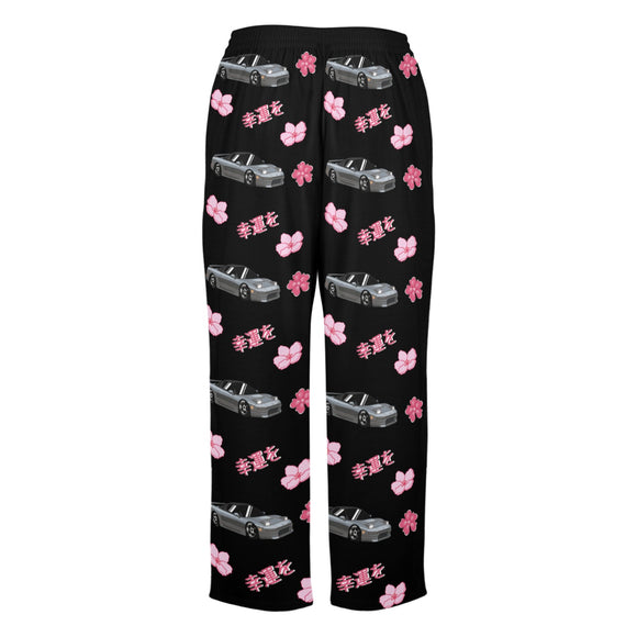NSX Cherry Blossom X Goodluck Pajama Pants Women Black