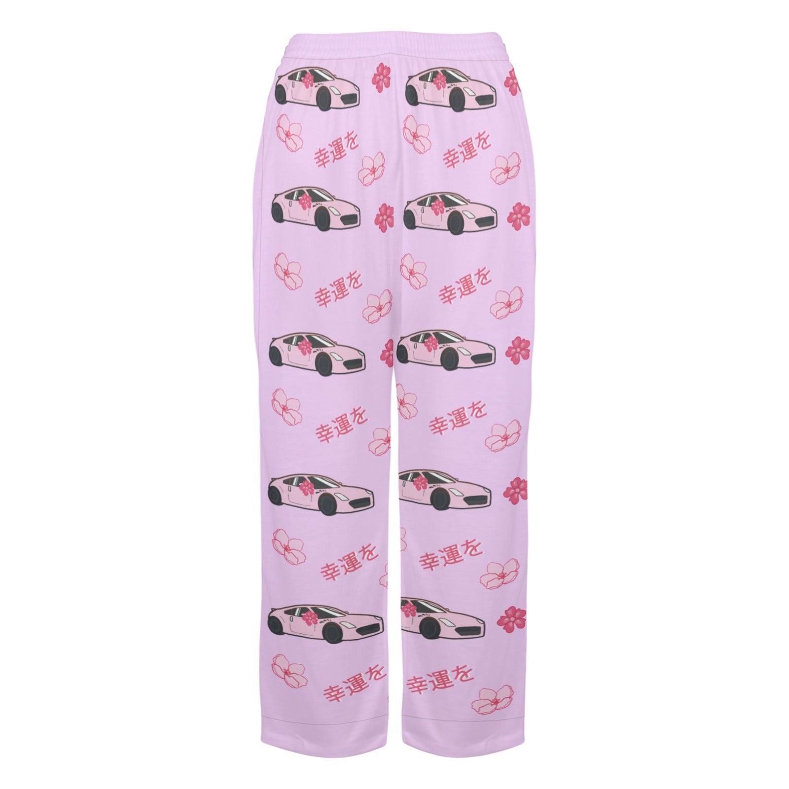 350z Lavender Cherry Blossom X Goodluck Pajama Pants Women