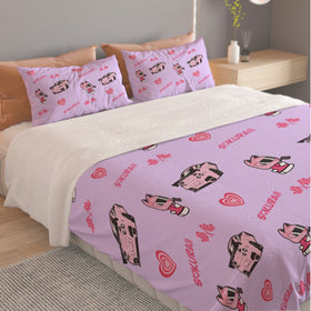 GTR Lavender Three Piece Duvet Cover Bedding Set