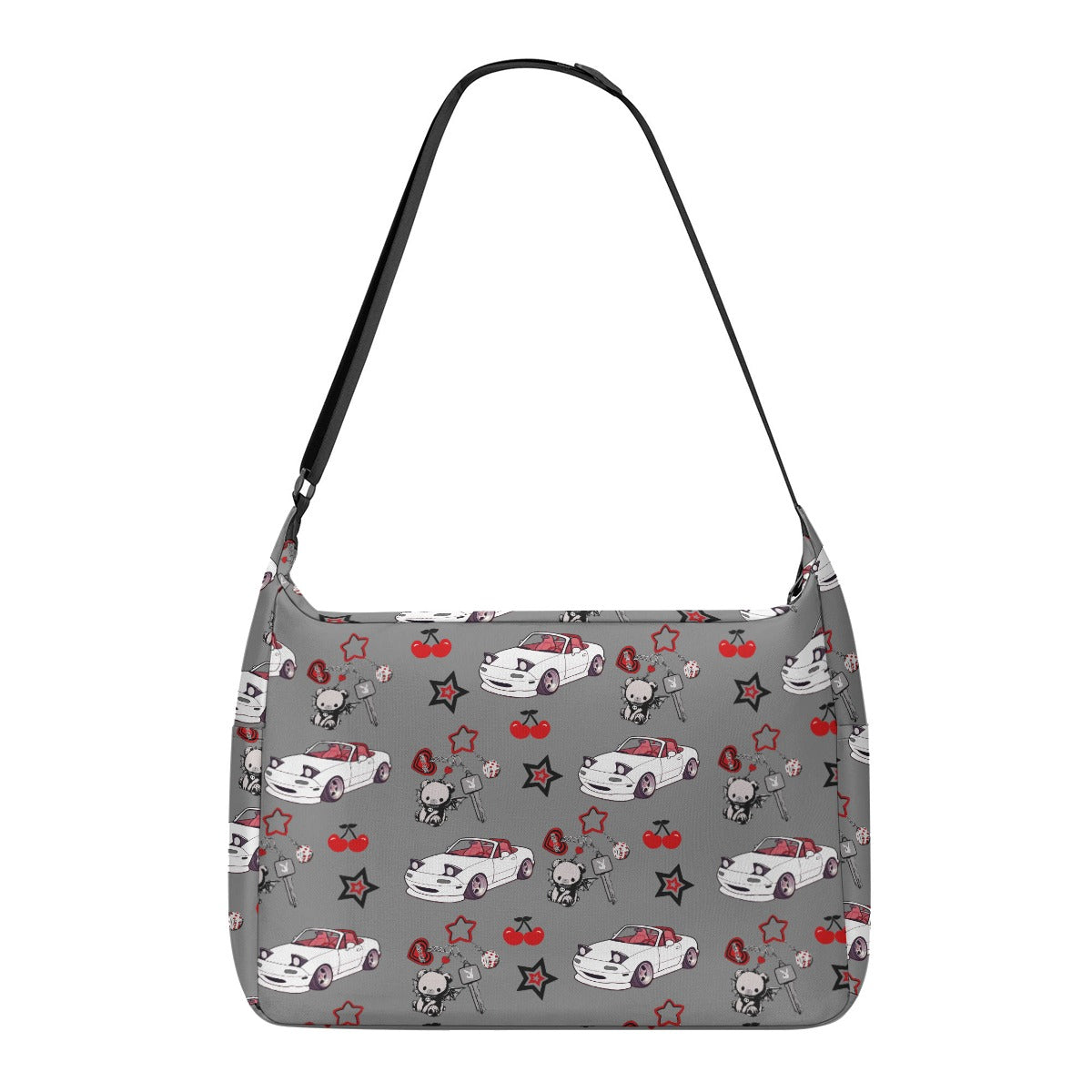 Miata Large Messenger Bag Cherry Bear Design - 0