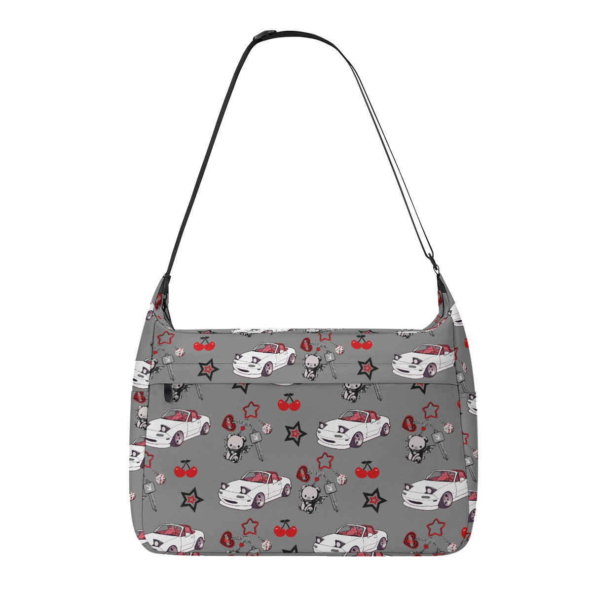 Miata Large Messenger Bag Cherry Bear Design