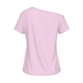 Its Stock Officer Pink Off Shoulder T-shirt - 0