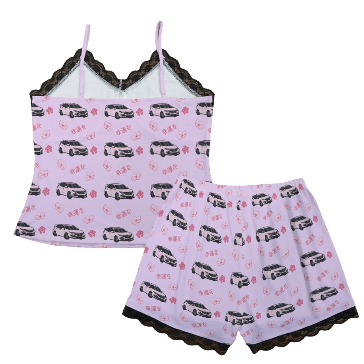 Type r Pajama Cami Lace Cherry Blossom X Good luck in Lavender