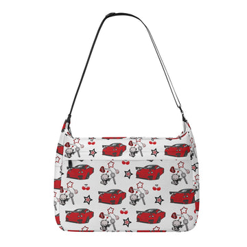 GTR Large Messenger Bag Red/White