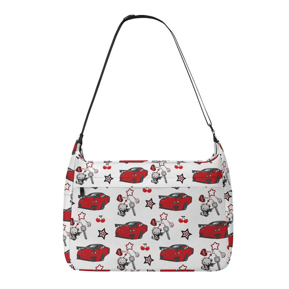 GTR Large Messenger Bag Red/White