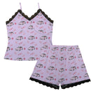 Integra Type R Pajama Cami Lace Cherry Blossom X Good luck in Lavender-1