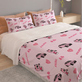 GR Yaris Light Pink Three Piece Duvet