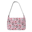 Miata Pink Large Messenger Bag Cherry Bear Keychain Design-2