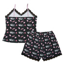 EVO Pajama Cami Lace Cherry Blossom X Good luck in Black-2