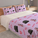 M4 Lavender Three Piece Duvet Cover Bedding Set-1