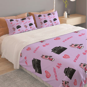M4 Lavender Three Piece Duvet Cover Bedding Set