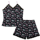 EVO Pajama Cami Lace Cherry Blossom X Good luck in Black-1