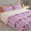 GR86 Lavender Three Piece Duvet Cover Bedding Set-1