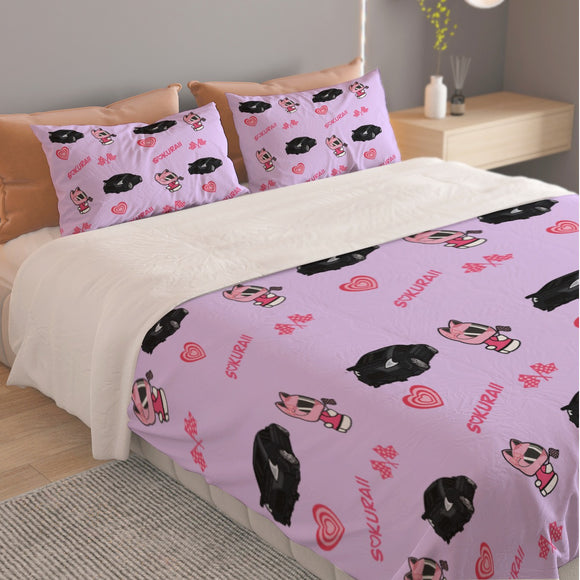 370Z Three Piece Duvet Cover Bedding Set